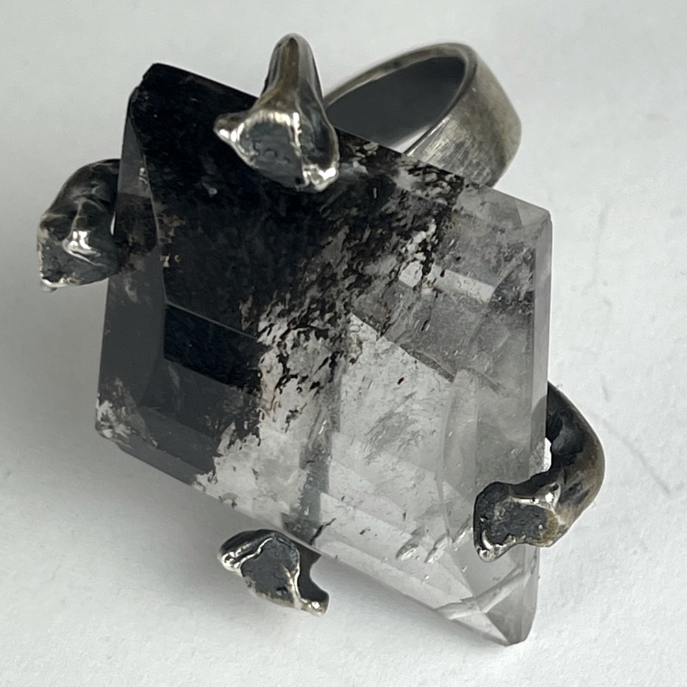 Bloodmilk RARE OOAK 2010 Snake Rib Cocktail Ring